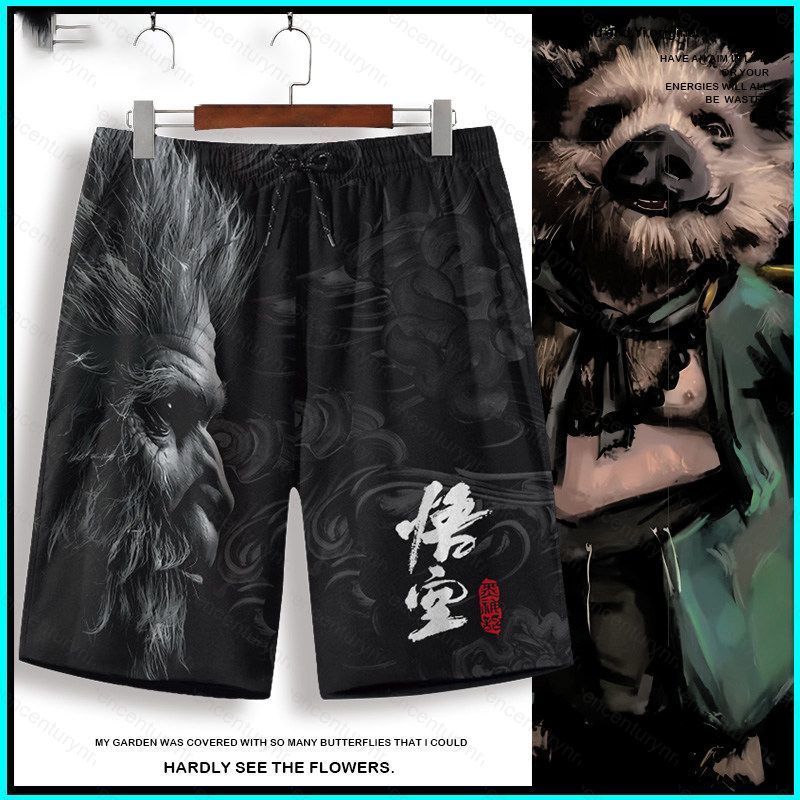 Quần ngắn Zhu Bajie phong cách cosplay 3D, vải mềm mại, thích hợp mùa hè