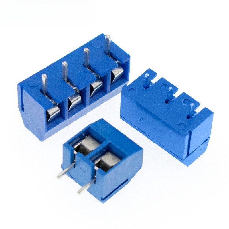 10 chiếc KF301 2P / 3P / 4P Xanh KF301-5.0 KF301 Vít 5.0mm Thẳng Pin PCB Vít Thiết Bị Đầu Cuối Khối 