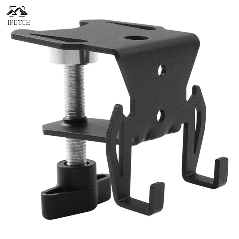 Camping Adjustable Table Clamp Support with Gear Organizer - Perfect for Outdoor Trips