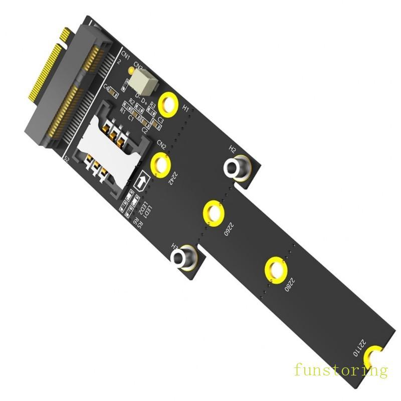 FUN M 2 NGFF M Key to Mini PCIe Adapter Board 2242 2260 2280 221100 Ổ cứng
