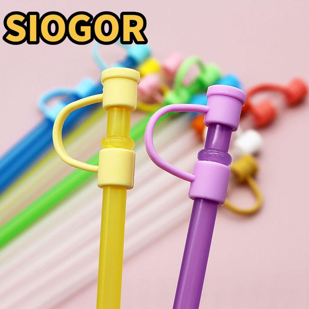SIOGOR Ống Hút Topper, Vỏ Đầu Ống Hút 8 Mm Chống Bụi, Nắp Bảo Vệ Nhỏ Gọn Niêm Phong Tốt Đầu Ống Hút 