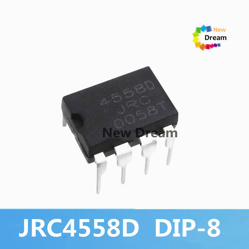 Bộ 50 JRC4558D DIP-8 JRC4558 NJM4558D 4558 4558D JRC4558 NJM4558 DIP8 Dual Op Amp Khuếch Đại IC