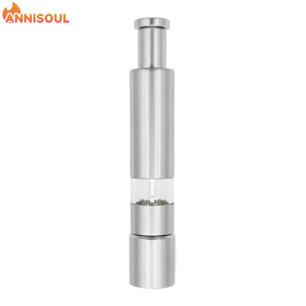[NISO]Pepper Grinder Handles Table Salt And Pepper Rust-proof Stainless Steel