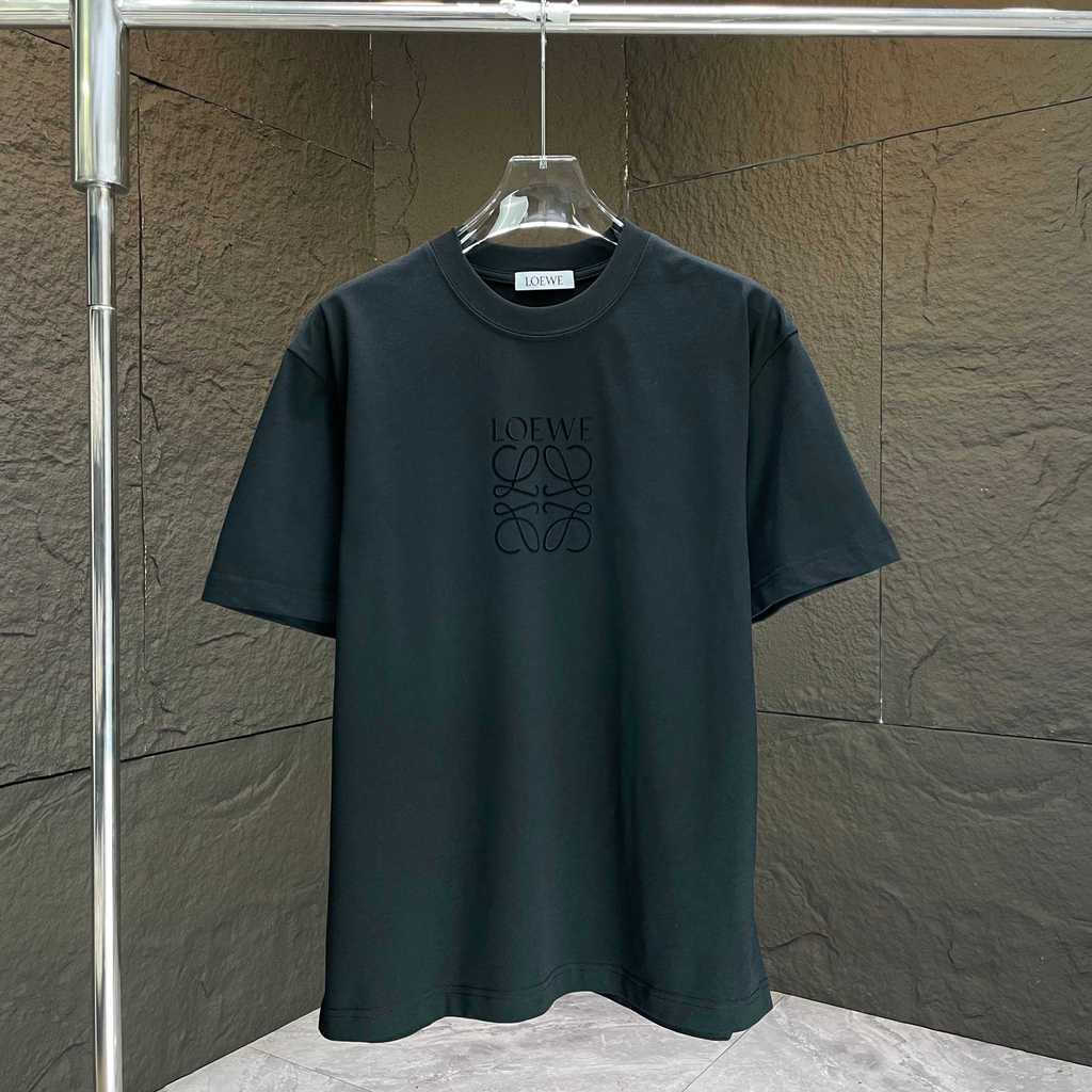 Loewe / Loewe 2026 Đầu Xuân Phong Cách Mới Áo Thun Tay Ngắn Nam Nữ Phong Cách Cặp Đôi Màu Sắc Tương 