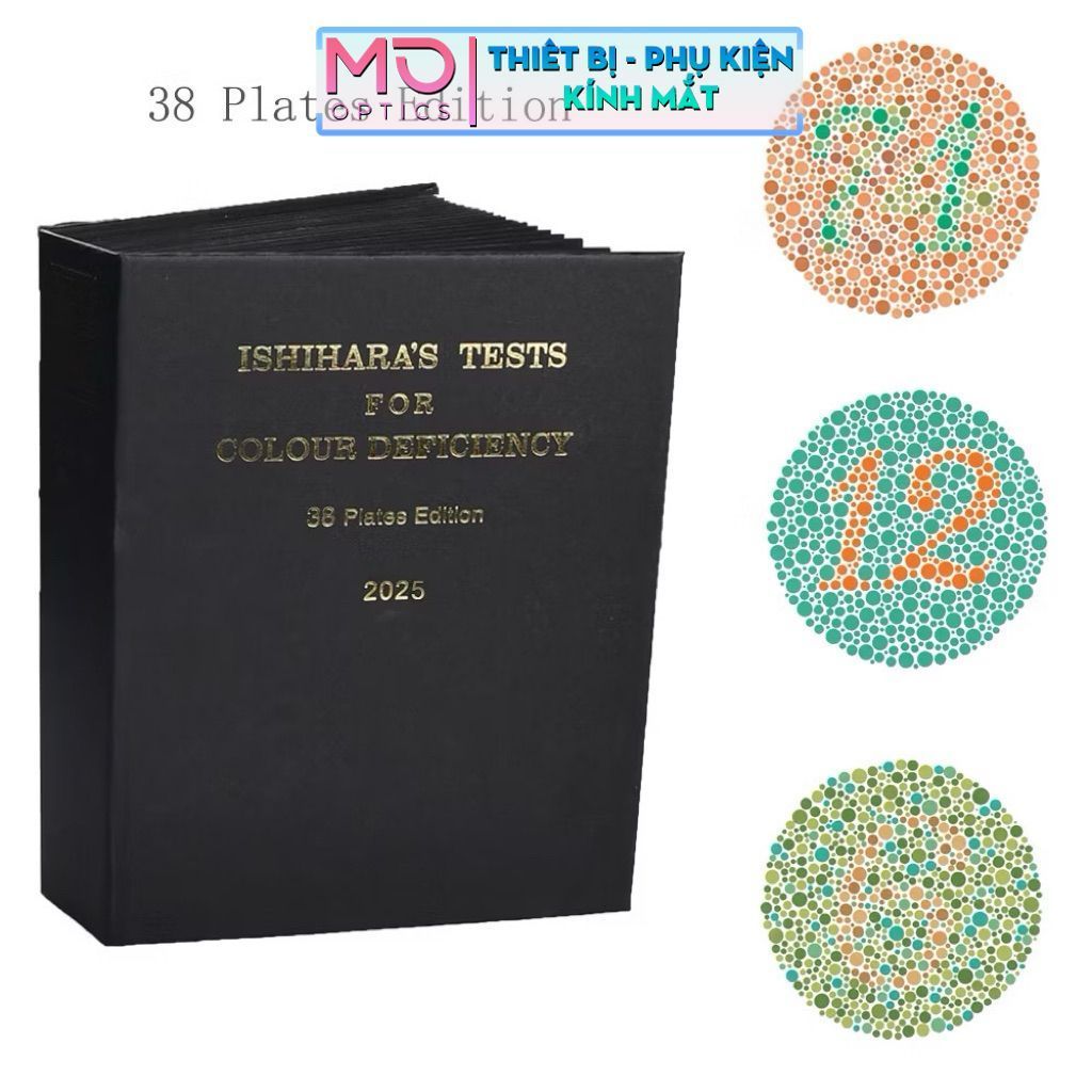 Bảng kiểm tra giác màu 38 tấm – Ishihara