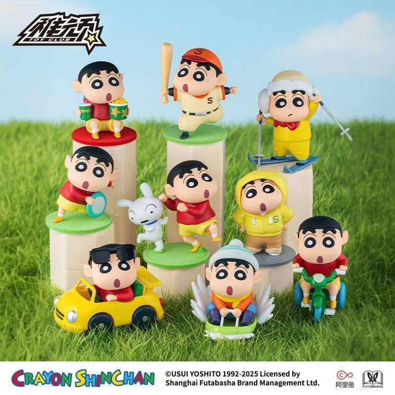 [Chính hãng] Crayon Shin-Chan Shin-Chan 's Holiday Series Hình Home Run Baseball Crayon Shin-Chan Do