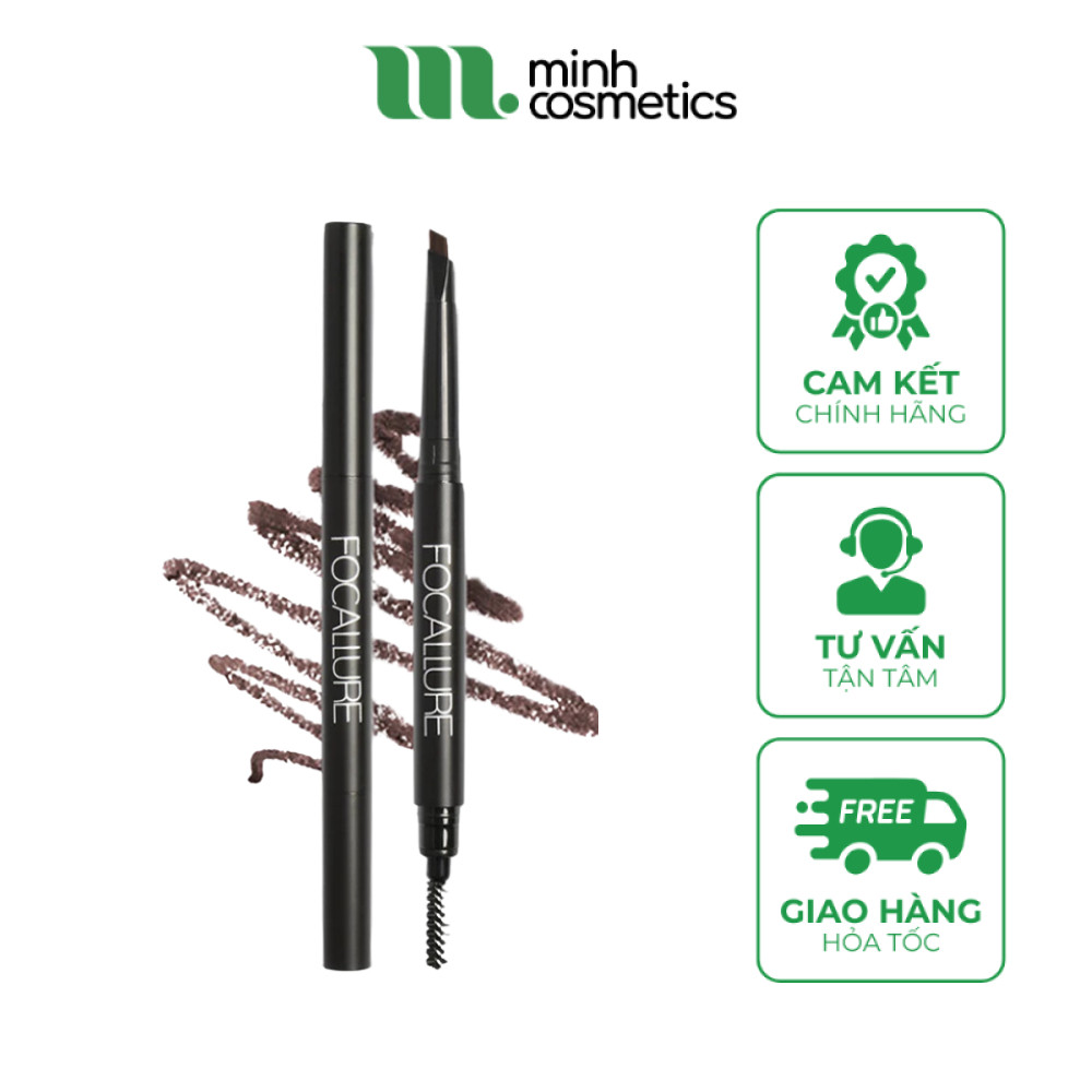 Chì Kẻ Mày Focallure Auto Brow Pen FA18 Hai Đầu 0.25g Chống Thấm Nước