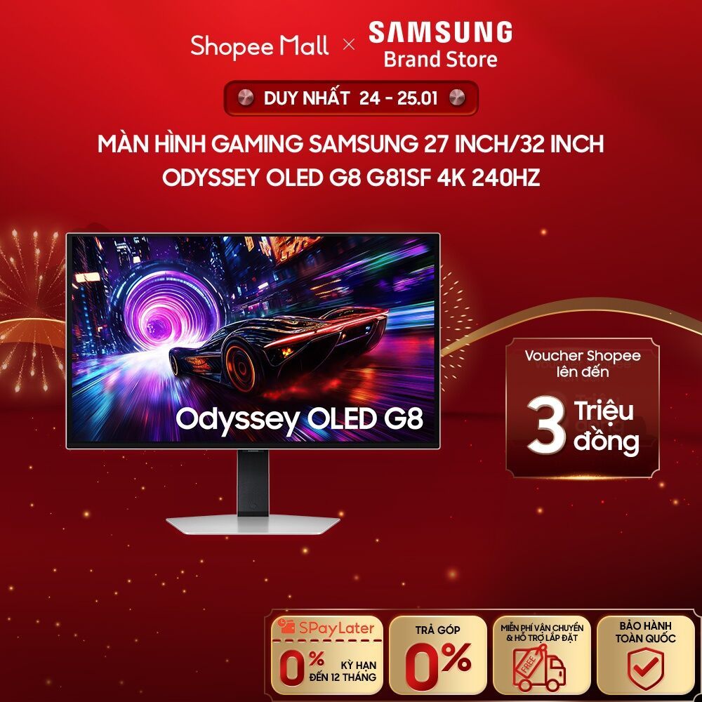 [FREESHIP]  Màn hình Gaming Samsung 27 Inch/32 InchOdyssey OLED G8 G81SF 4K 240Hz LS27FG812SEXXV/LS3