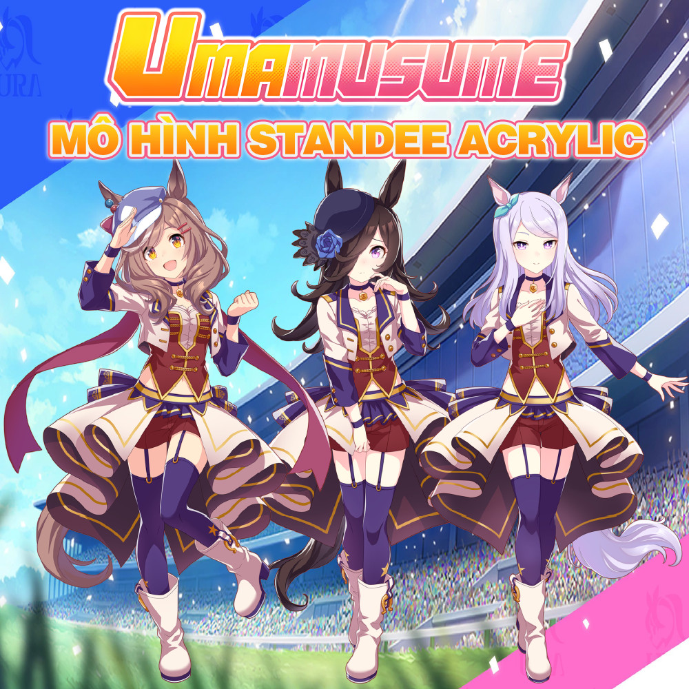 [UMAMUSUME] Mô Hình Standee Acrylic Uma Musume, Mô Hình Mã Nương Gái Ngựa, Teio, GoldShip, Mambo