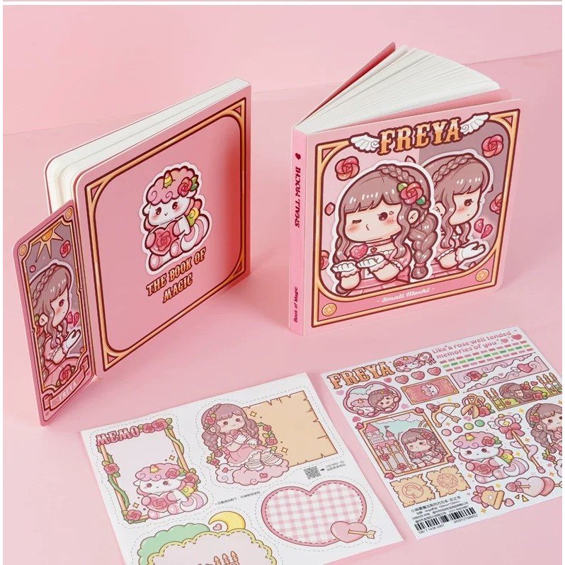 Thêm Plus Nhỏ Mochi Sản Phẩm Mới Vuông Sổ Tay Sổ Tay Magic Series Cô Gái Sổ Tay Văn Học Tinh Tế Note
