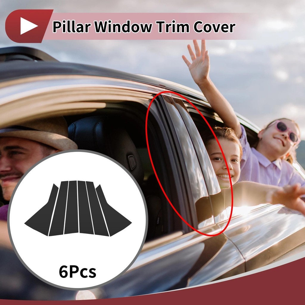 X Autohaux Cửa Trụ Cột Cửa Sổ Viền Phía Trước Phía Sau Trái Phải Cho Genesis GV80 2021-2025 Chống Tr