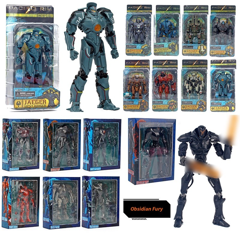 Neca Pacific Rim Gipsy Avenger Nhân vật hành động Cherno Alpha với đèn Mô hình Articulado sưu tập