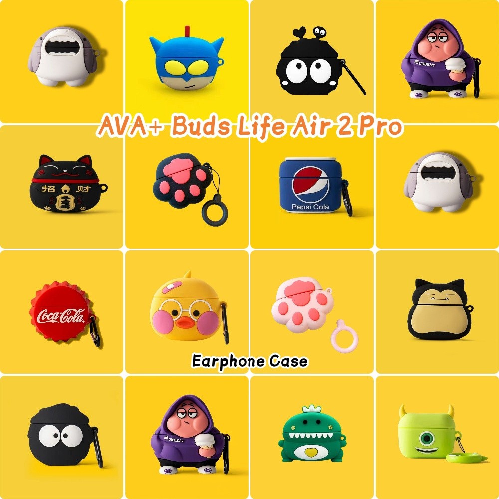 [Yoshida] Dành Cho AVA + Buds Life Air 2 Pro Vỏ Tai Nghe Silicon Mềm Hoạt Hình Hợp Thời Trang SỐ 6