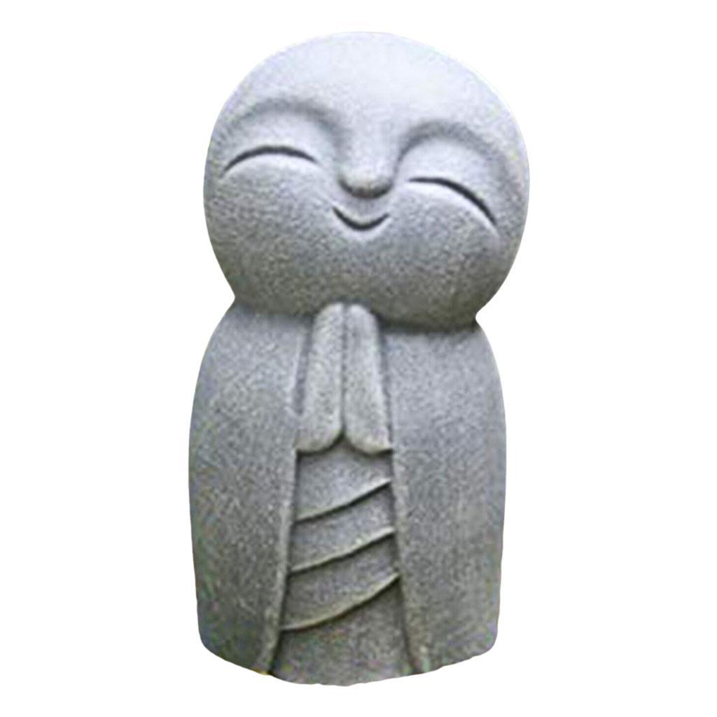 Tượng Jizo Nhỏ Jizo Monks Nụ Cười Phật Cho Sân Nhà Của Bạn Bãi Cỏ Bàn Sân Vườn Trang Trí Ngoài Trời 