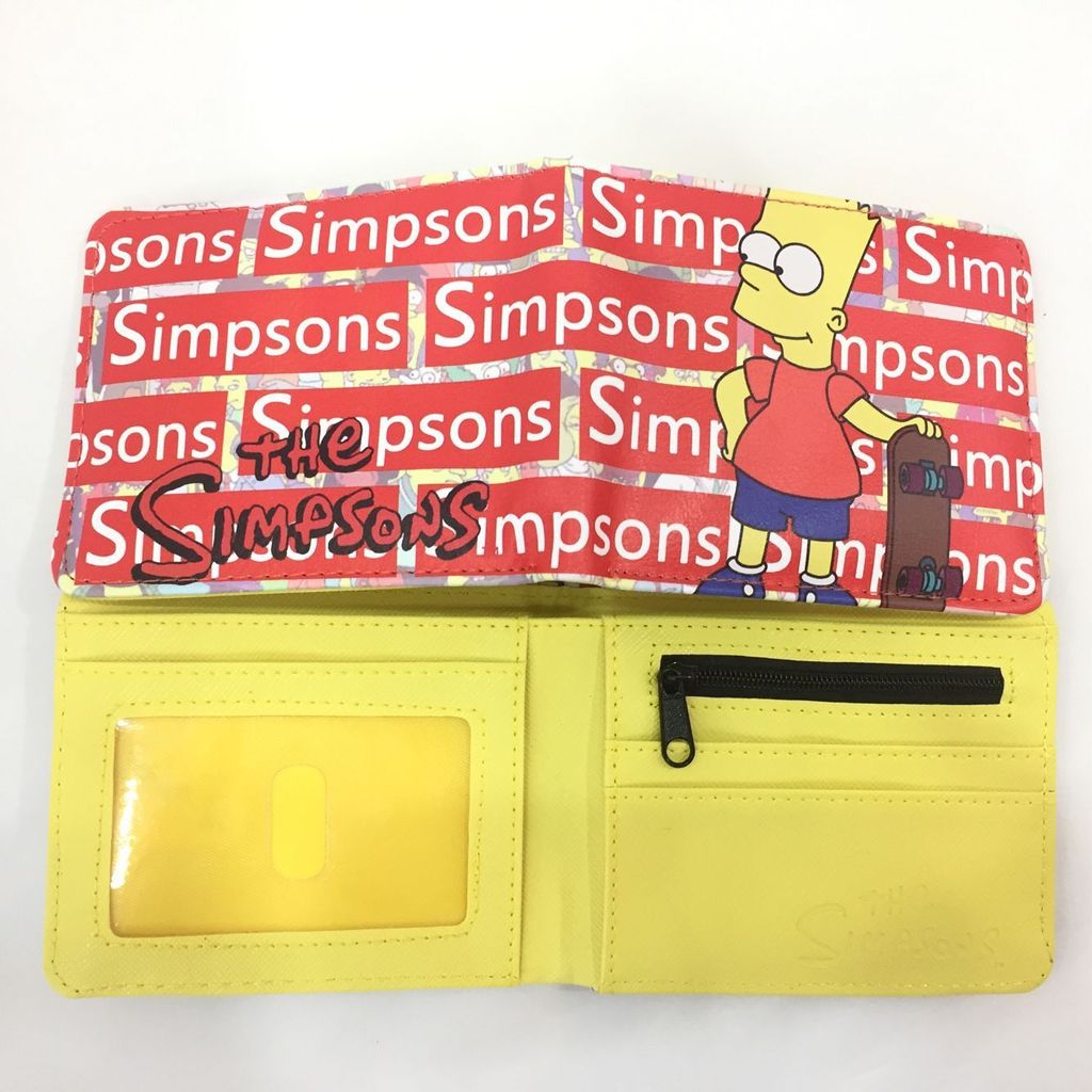 Ví đựng tiền xu D8KC Ví PU Simpsons