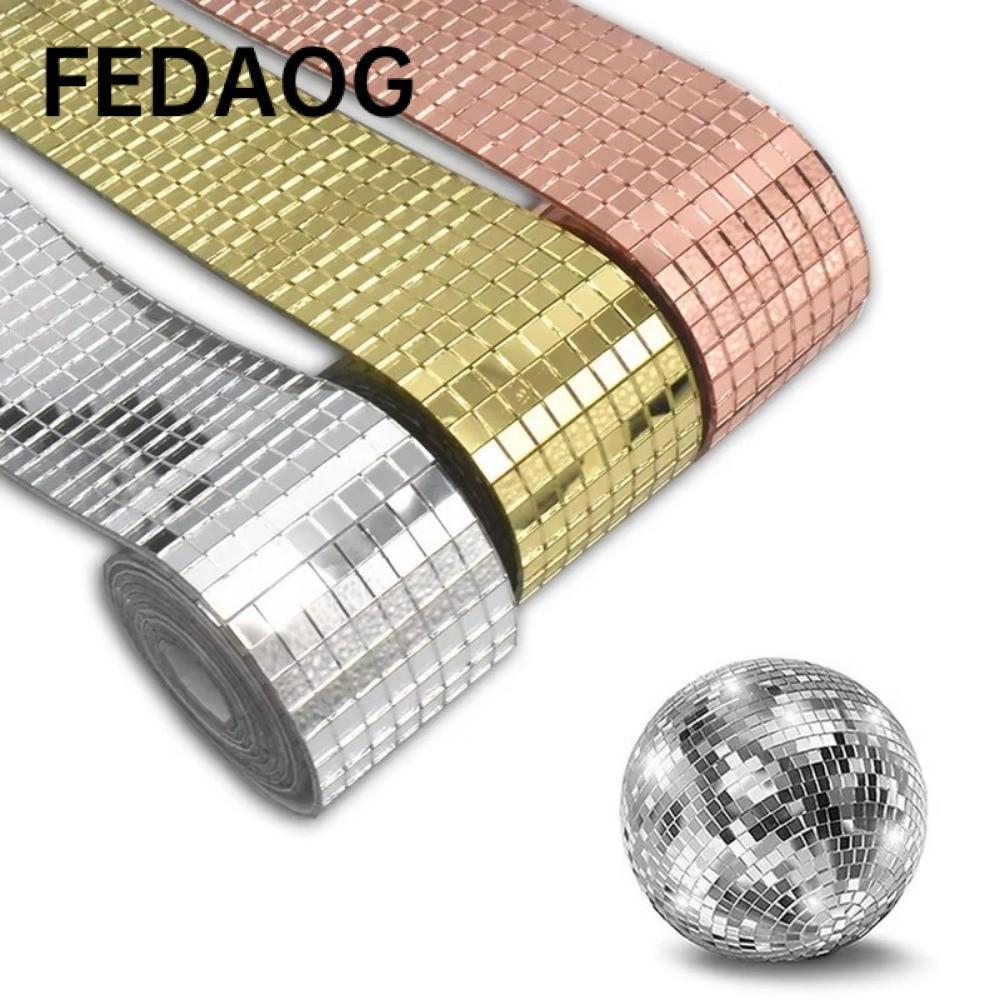 Nhãn dán gương bóng vũ trường FEDAOG, Gương gạch khảm tự dính thủ công, Gương tường nền vuông bằng k