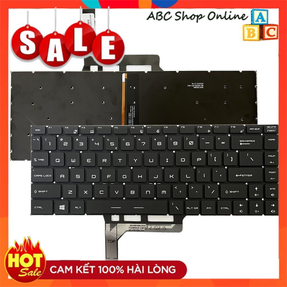 Bàn Phím Laptop MSI GF63/GF63 8RD/GF63 8RC PS63 PS42 GS65 8RE