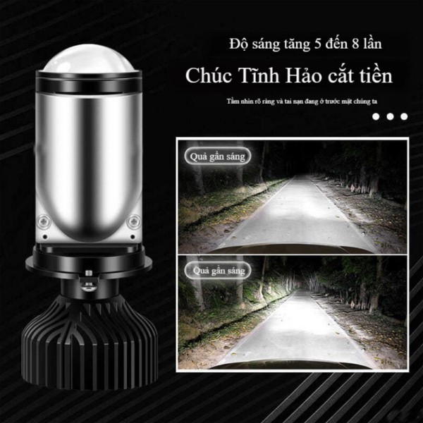 Đèn pha mini led bi cầu T9 Pro - LED H4 Bảng 2025