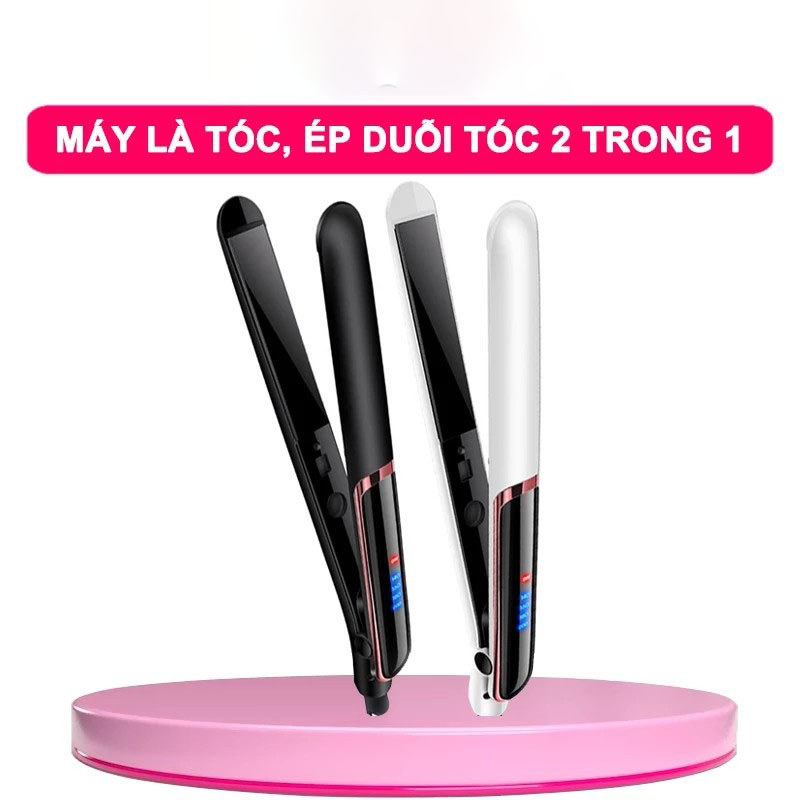 Máy Ép Duỗi Tóc Uốn Xoăn Tóc 3 Trong 1 Hàn Quốc Cao Cấp Chất Liệu Gốm Ceramic Ngăn Hư Tổn Tóc Bảo Hành 3 Tháng
