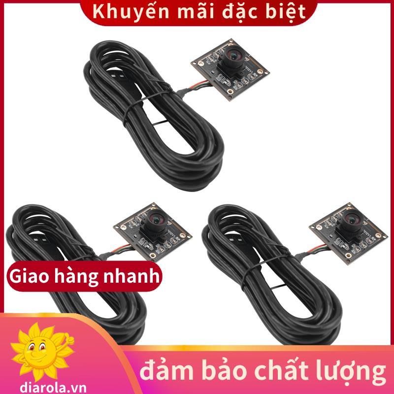 3 Mô-đun Camera 100 độ 1MP OV9732 1280x720 USB Free Driver Lấy nét thủ công, với cáp 2 mét cho WinXP