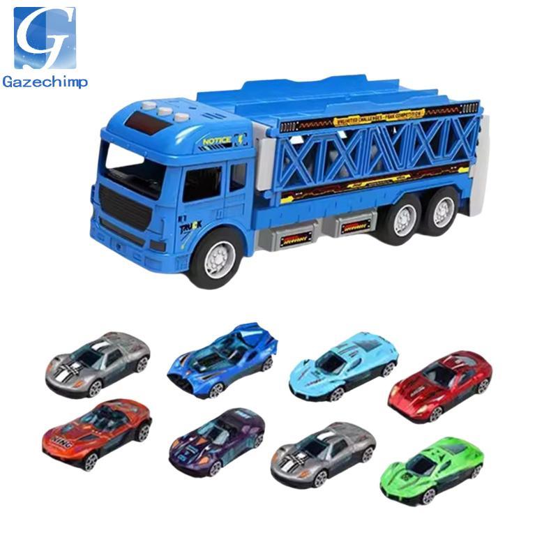 Đồ chơi xe tải vận chuyển, lưu trữ ô tô và xe tải đồ chơi vận chuyển với 6 xe đua