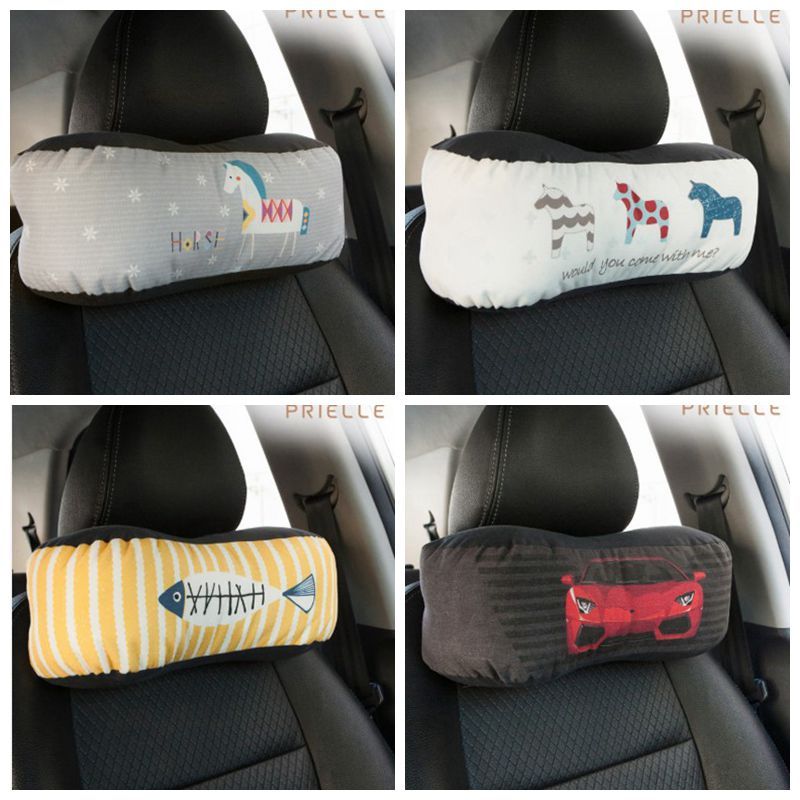 Hàn Quốc Cặp Đôi Hàn Quốc Sáng Tạo Ô Tô Cotton Tựa Đầu Gối Cổ Ghế Ô Tô Thắt Lưng Gối Ô Tô Bốn Mùa Cổ