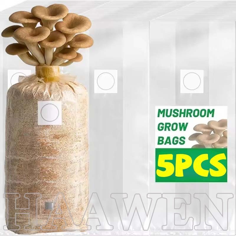 [Haven Living] Túi mọc nấm chuyên nghiệp - Nấm trồng Monotub Trồng trọt Làm vườn Túi tăng trưởng