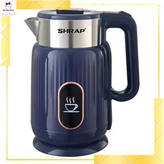 Ấm Siêu Tốc Mẫu Mới SHRAP SH-86 Dung Tích 3.2L Có 2 Lớp Cách Nhiệt, Công Suất 1500W Thân Chống Bỏng, Tự Động Ngắt