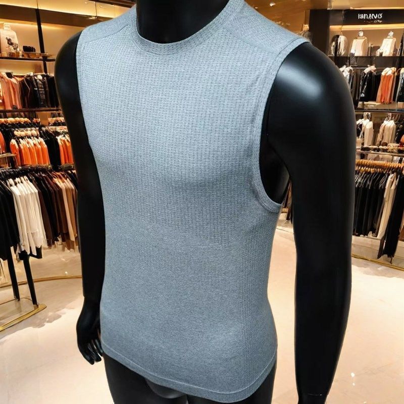 【Ready Stock】 Summer Wide Shoulder Thin Vest Quick-Drying Fitness Waistcoat Sleeveless T-shirt Sport