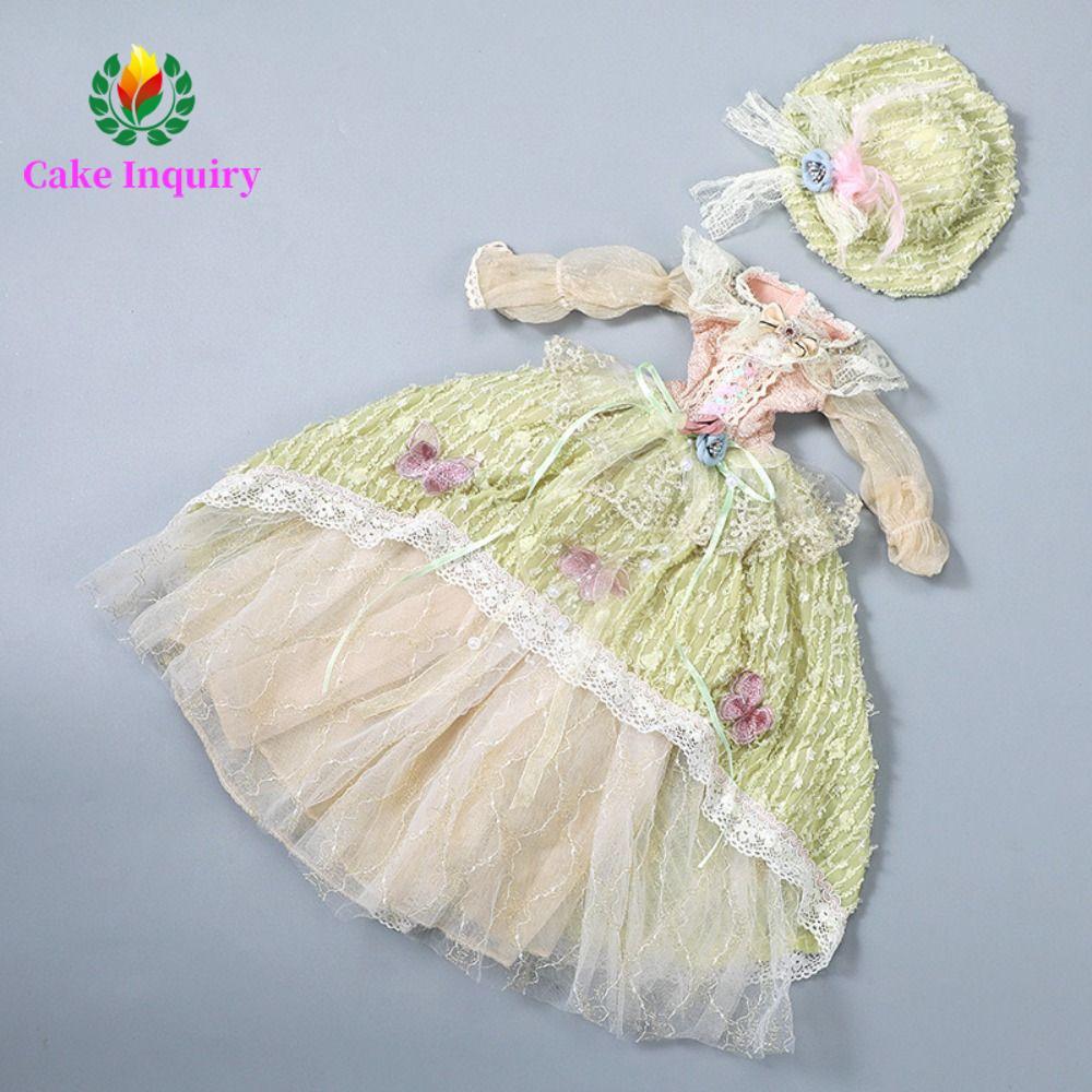 SAHRAI 1 / 3 Quần áo búp bê BJD, Váy treo công chúa Rococo cổ điển 60cm, Bé gái ăn mặc Đồ chơi DIY T