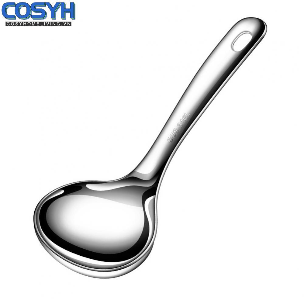 <cosyh>316 Stainless Spoon 316 Stainless Steel Extra-large Deep Head Kitchen Utensil