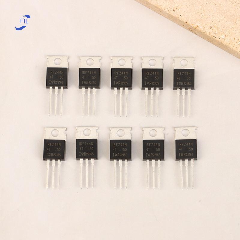 FIL 10 Chiếc IRFZ44N TO220 IRFZ44NPBF TO-220 IRFZ44 Mosfet Transistor Kit Oril 55V 49A MOS Tube OP