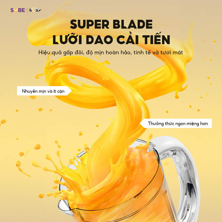 Máy Xay Sinh Tố 1.5L Bear Máy Xay Thịt Máy Xay Máy Xay Đa Năng Cối Xay Sinh Tố Máy Sinh Tố Máy Xay Đ