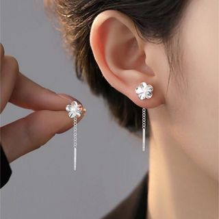 S999 Bạc Nguyên Chất Gardenia Bông Tai Không Chọn Bông Tai Không Gây Dị Ứng Trang Sức Bạc Sterling S999 Bạc Nguyên Chất Gardenia Bông Tai Cao Cấp Ngắn Khuyên Không Chọn Tai Xuyên Không Gây Dị Ứng Bạc Trang Sức 3.6