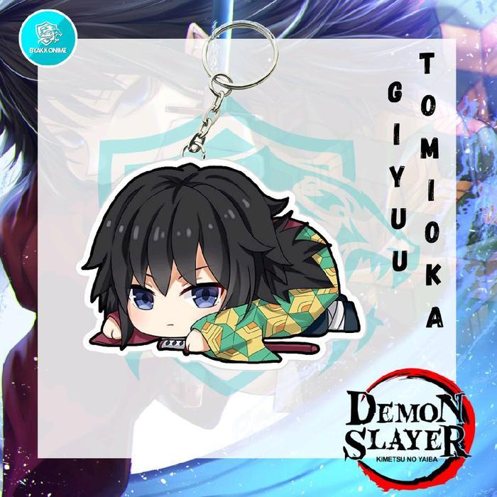 Keychain Acrylic Anime Demon Slayer - Giyuu, Mitsuri, Muichirou, Obanai, Rengoku Ganci Anime Akrilik
