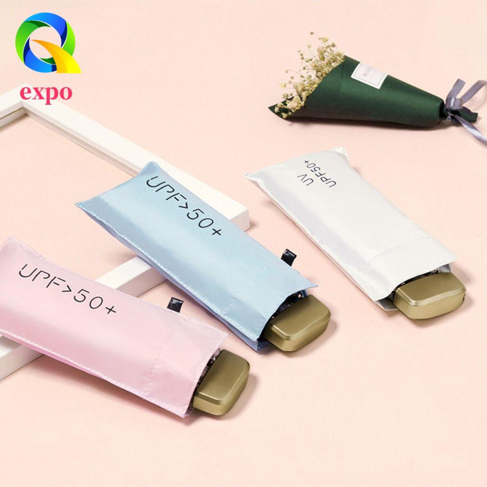 expo limit EXPO LIMIT Ô Mini, Ô Chống Nắng Mini Nhỏ Gọn Gấp UV, Ô Gấp Vinyl Chống Nước Tự Động Di Độ