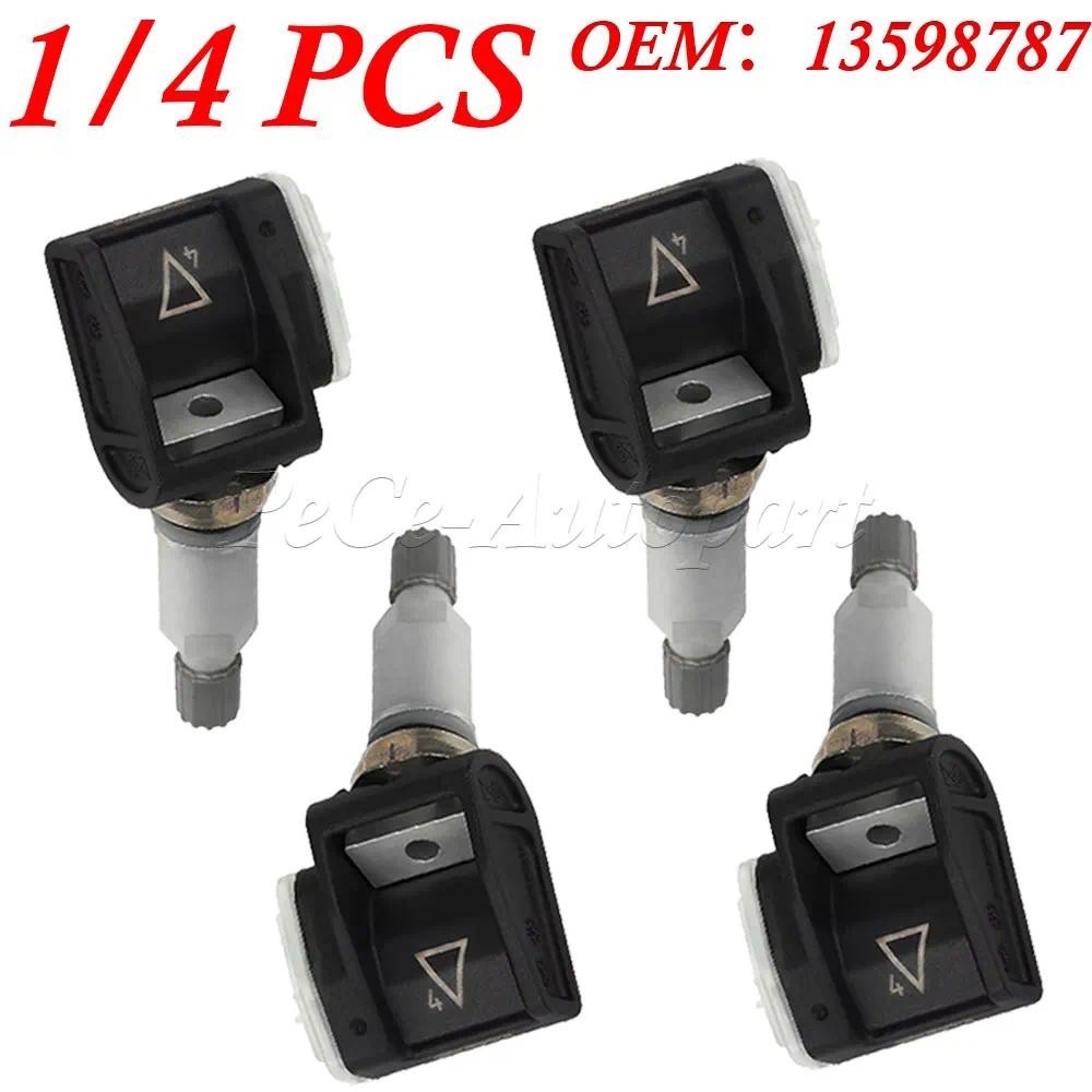 1 / 4 Cái 13598787 Cảm biến màn hình áp suất lốp TPMS cho Chevrolet Camaro Buick Cascada Cadillac AT