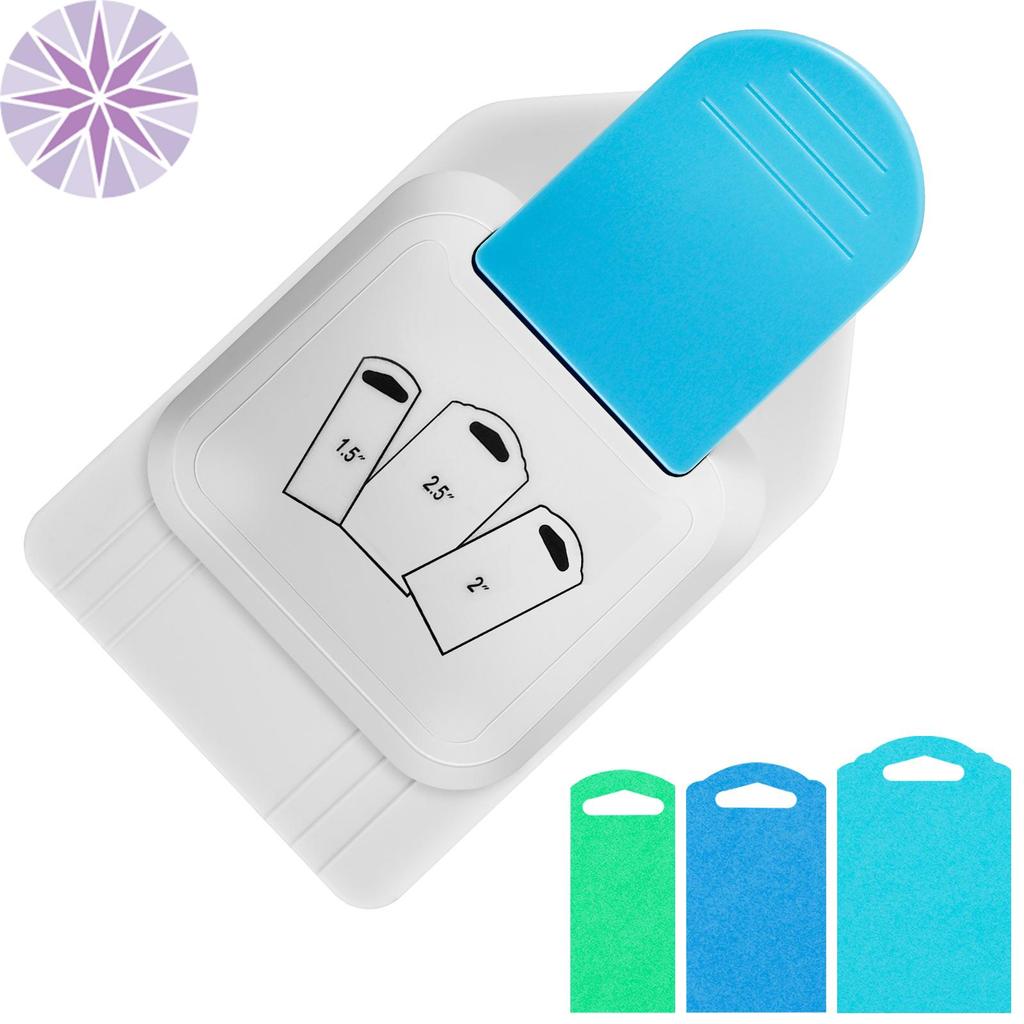 Thủ Công Thẻ Đấm 3 in1 Đa Năng Thẻ Quà Tặng Giấy Đấm 1.5 Inch 2 Inch 2.5 Inch DIY Đa Năng Thủ Công Đ