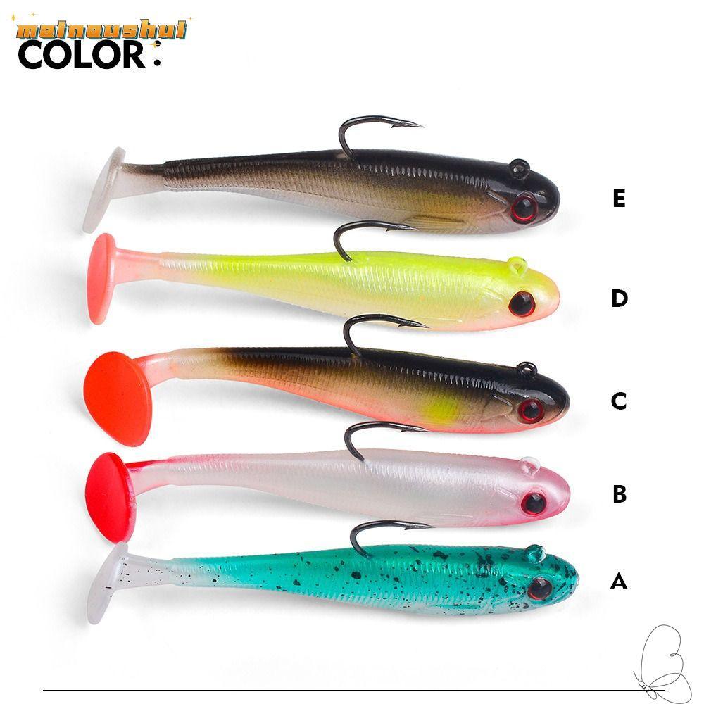 Mainaushui Mồi Câu Cá Mềm Đầu Jig Laser 7/9CM, Swim Bait Nhân Tạo Với Barb Sắc Bén - Hiệu Quả Cho Cá