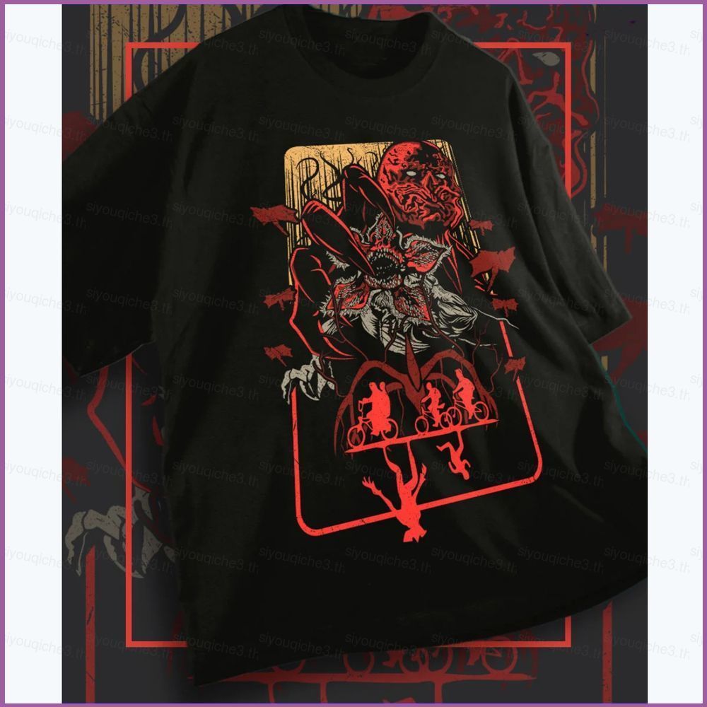 Áo thun Stranger Things Season 5 - Demogorgon Hellfire Club, short sleeve