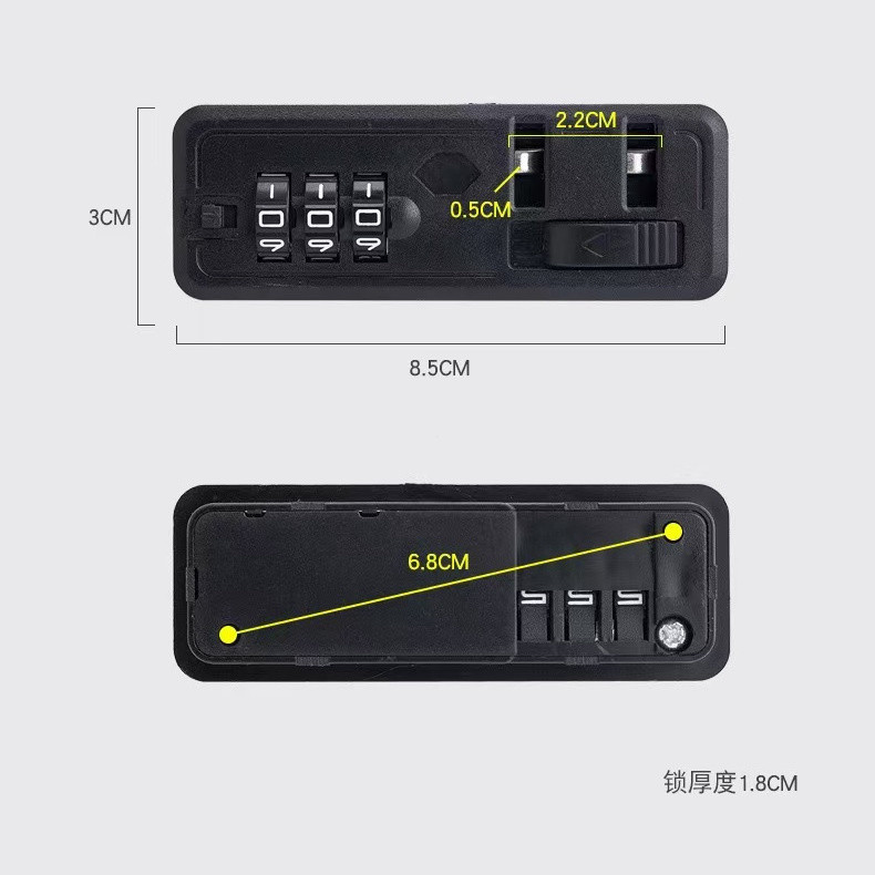 New Product#[Easy Installation]Travel Suitcase Lock Accessories Password Box Lock Trolley Case Passw
