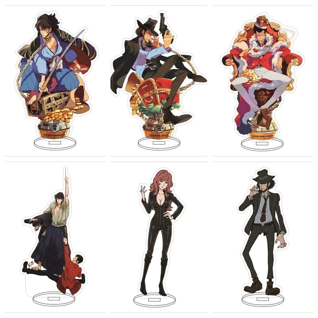 Standee Anime Lupin the Third Mô Hình Đứng Figure Acrylic Trang Trí Bàn Học Quà Tặng Fans Siêu Đạo C