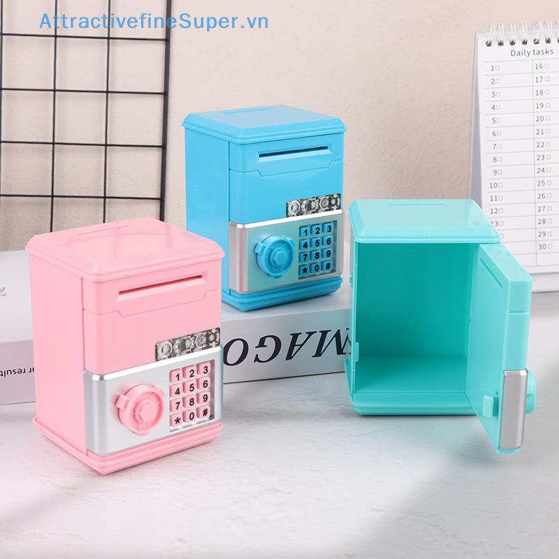 ASVN Kids Password Piggy Bank - Hộp đựng tiền xu ATM Mini dành cho đồ chơi sinh nhật trẻ em HOT