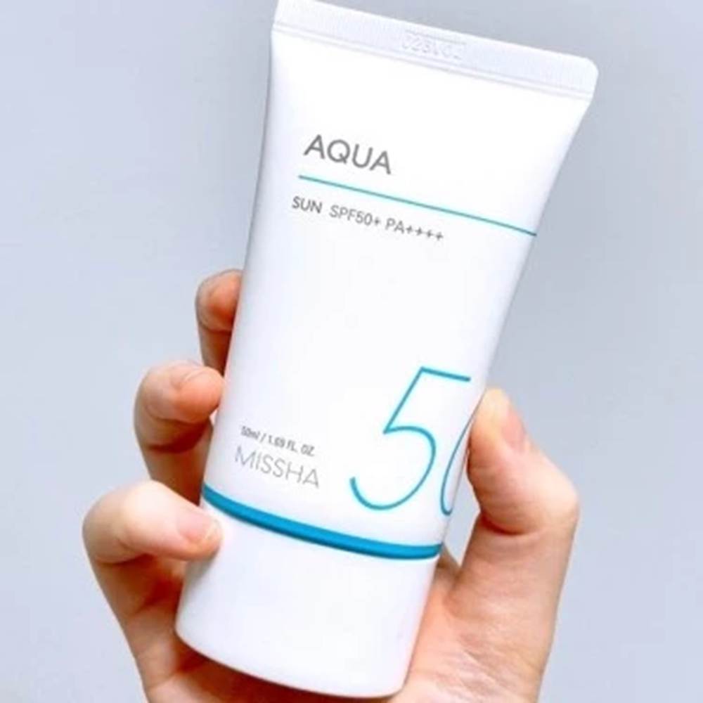 MISSHA All Around Safe Block Aqua Sun50ml  Lightweight Korean Sunscreen with SPF50+
