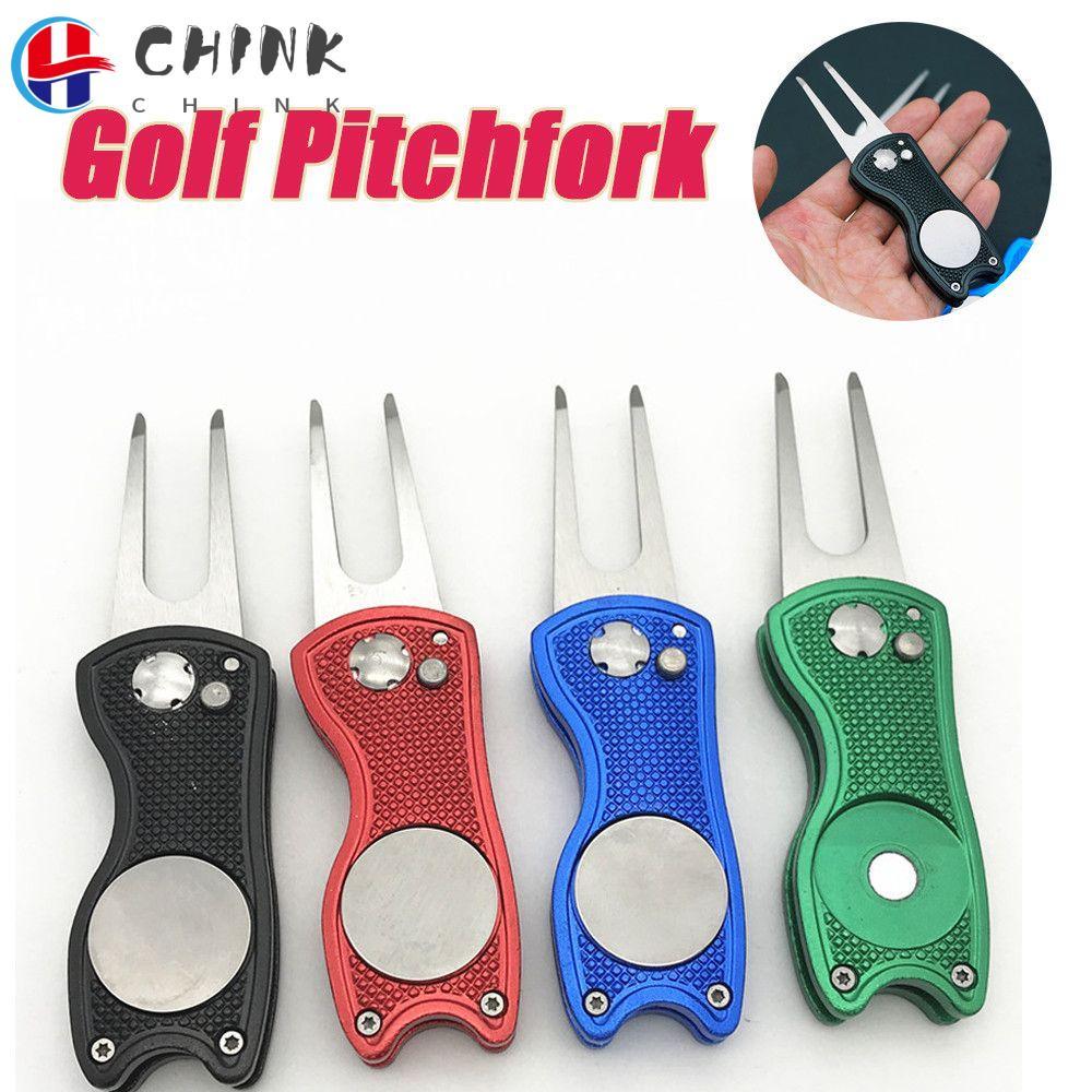CHINK 7 Màu Golf Pitchfork Solid Bền Di Động Pitch Groove Cleaner