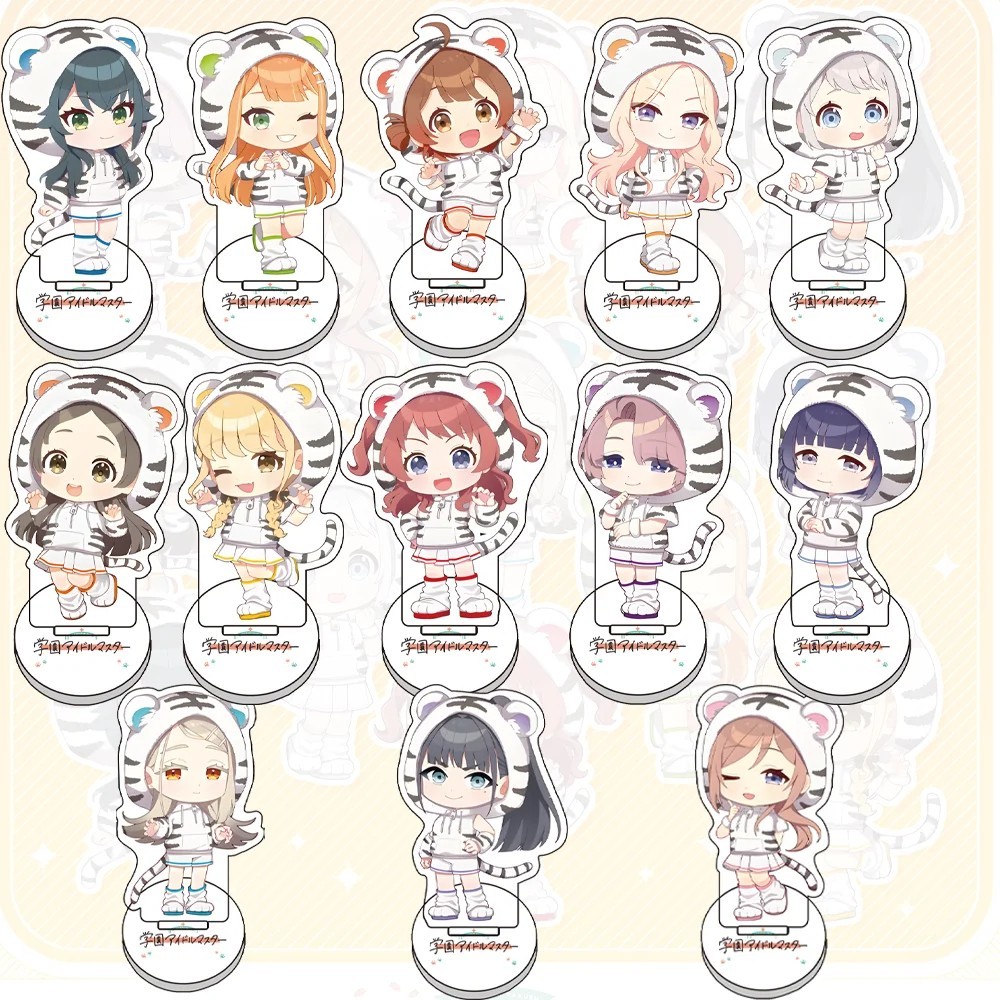 Standee Anime Gakuen Idolmaster Học Viện Idolmaster Mô Hình Mica Chibi Trang Trí Bàn Học Phụ Kiện Qu