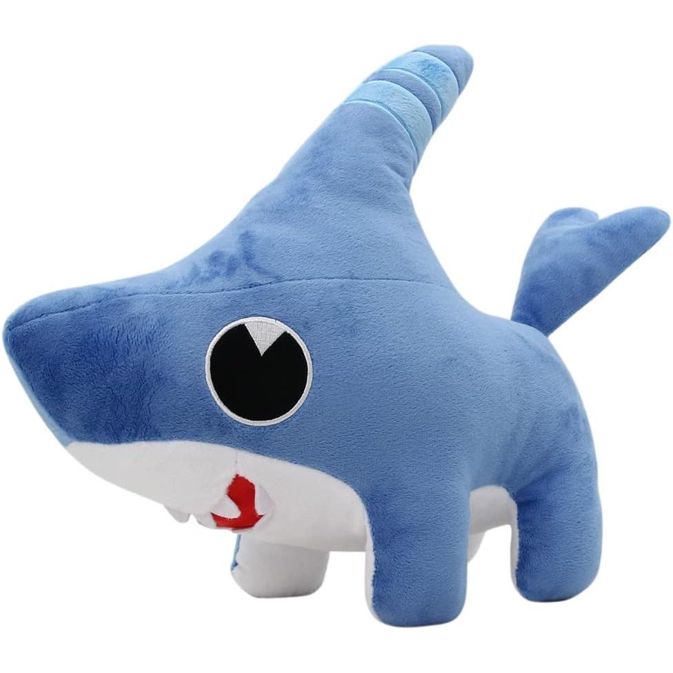 Đồ chơi nhồi bông cho chó cá mập lớn Đồ chơi sang trọng Kawaii Shark Puppy Plushie Doll (Xanh dương)