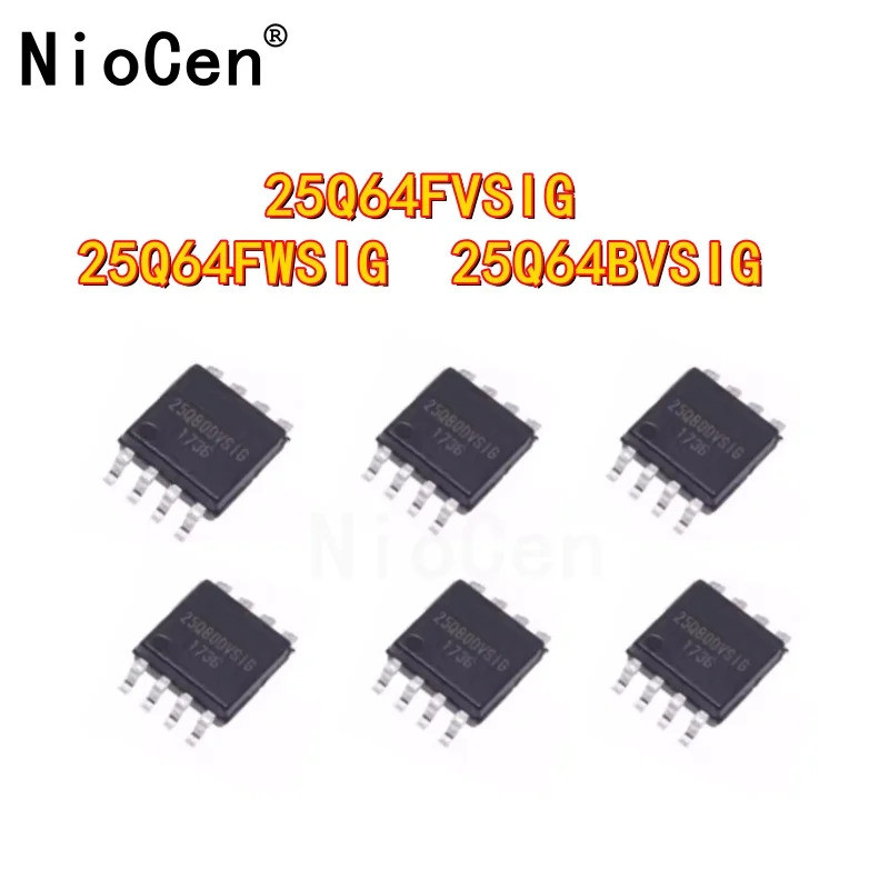 (5 Cái) 100% Mới 25Q64FVSIG 25Q64FWSIG 25Q64BVSIG W25Q64FVSIG W25Q64FWSIG W25Q64BVSIG sop-8 Chipset 