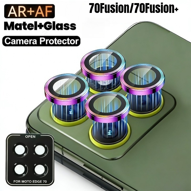 Dành Cho Motorola Edge 70 Fusion + Fusion Hợp Kim Nhôm Ống Kính Máy Ảnh Kính Cường Lực Cho Motorola 