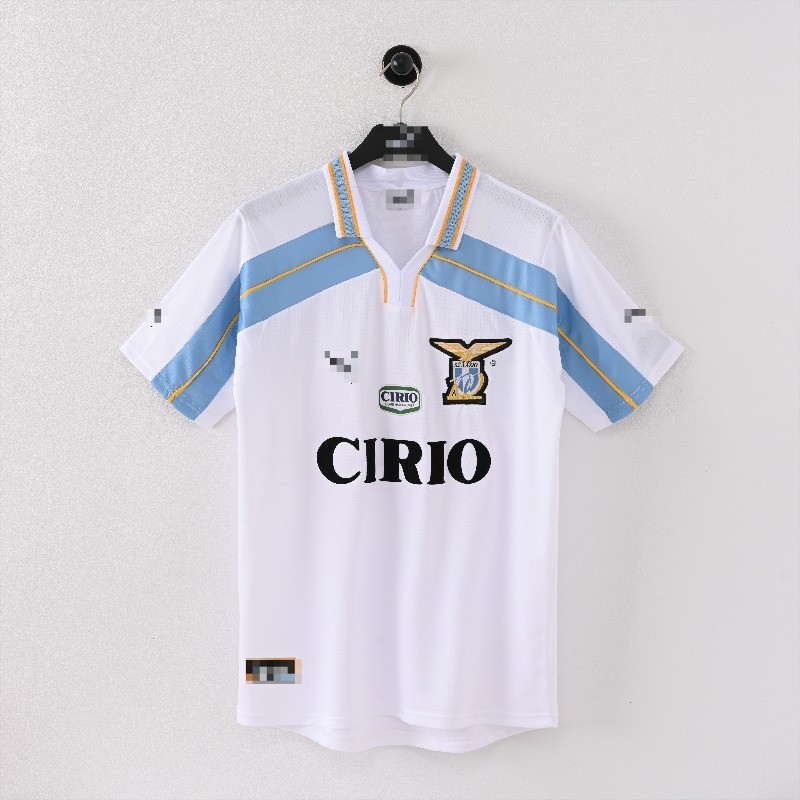 Áo sơ mi ngắn tay bóng đá S-XXL Retro 99-00 Lazio Centennial Edition